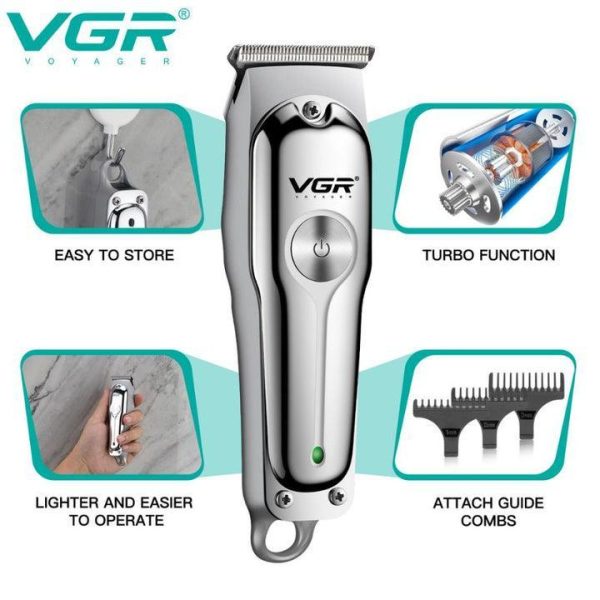 ماشین اصلاح موی سر و صورت وی جی ار مدل PROFESSIONAL V_071