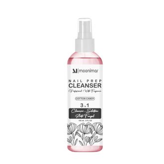 کلینزر کاشت ناخن مونیمار مدل cotton candy حجم 150 میلی لیتر